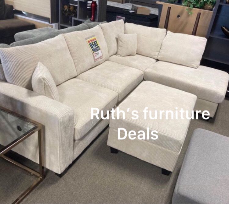 3 Pc Sectional Sofa Ottoman With Storage