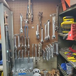Random wrenches, Sockets,  screwdrivers....etc