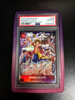 2025 One Piece Day Dallas Promo #006 Monkey D. Luffy PSA 10 GEM MINT