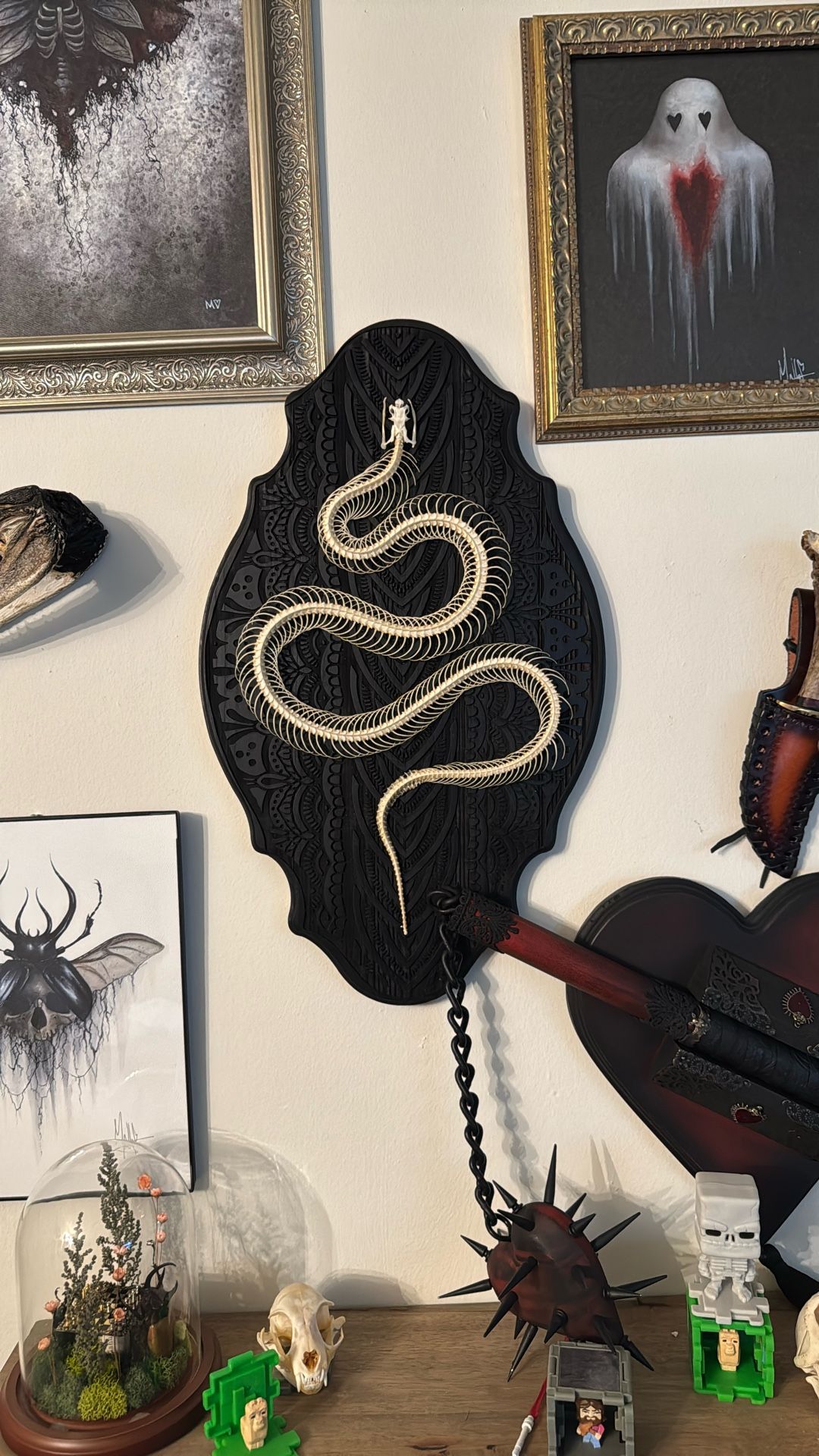 Viper Skeleton Wall Decor 