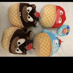 Sonic The Hedgehog Scented Squishmallow Keychain Lot