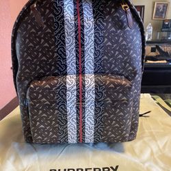 Authentic Burberry Brindle Brown Backpack