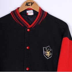 Vintage Tommy Hilfiger Button-Up Varsity Jacket 
