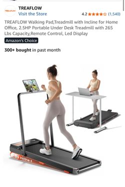 Portable under desk treadmill