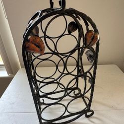 Wine Rack Antique Metal