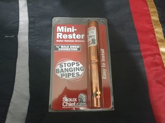 Sioux Chief Copper1 /2" Sweat Pressure Reducing Valve Water Hammer Arrester 660S