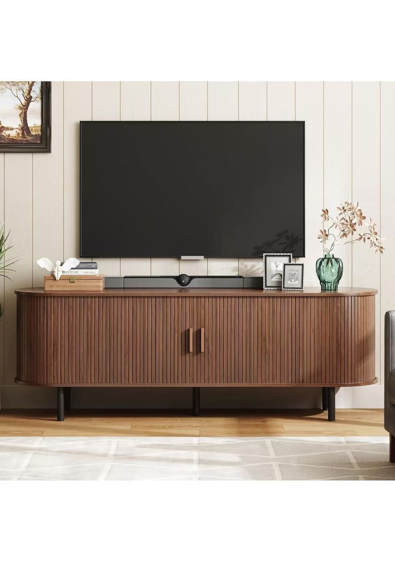 63" TV Stand with Power Outlet for TVs up to 70 Inch