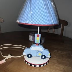 Boutique Police Car Nursery Lamp 