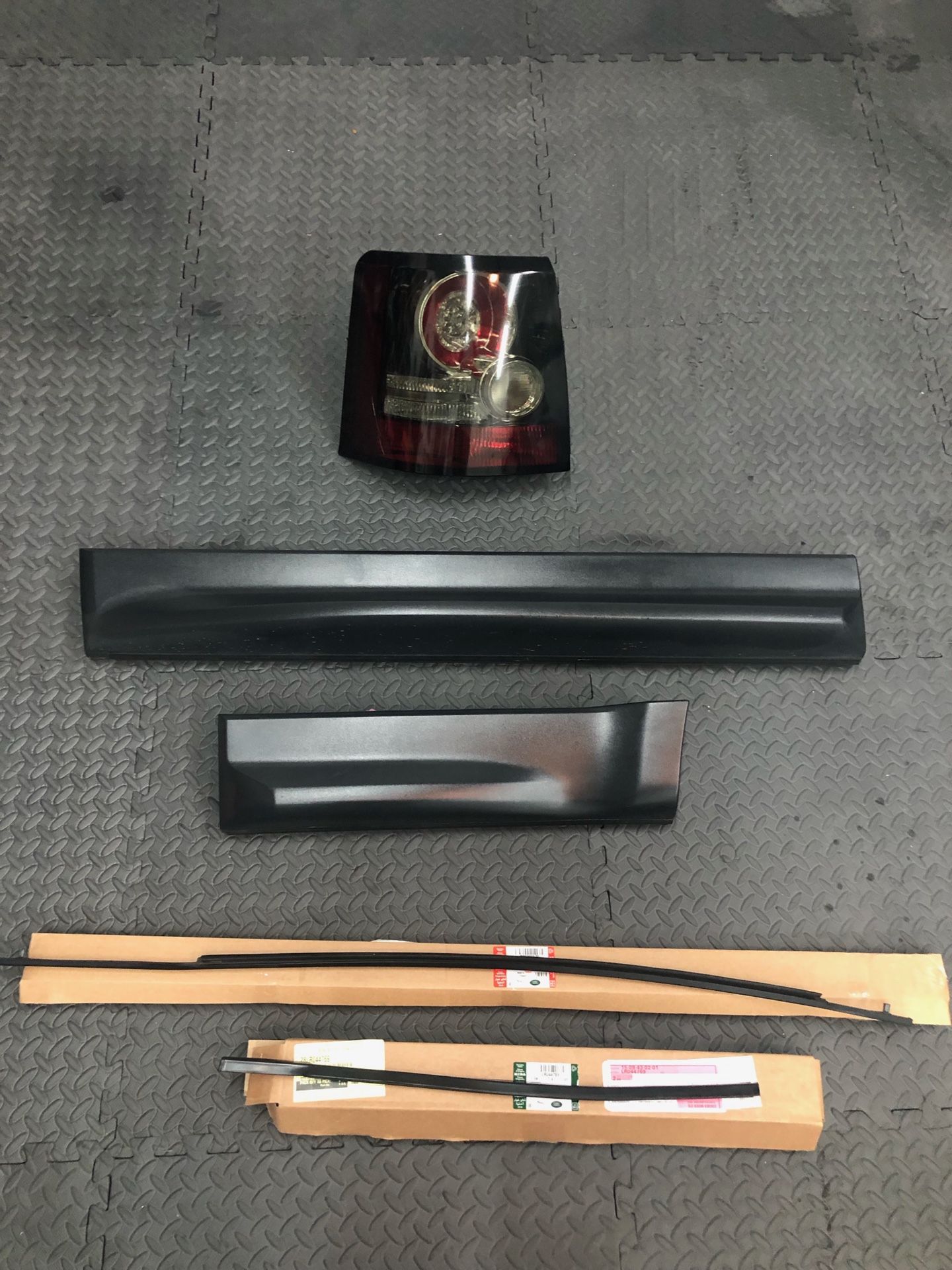Tail Lamp, Lower Guard Molding Driver Door And Rear Door. Driver Side Trim And Rear Door Trim