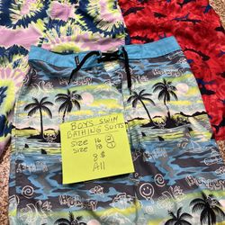 😀Boys Swim Suits Size 16 And Size 18😀