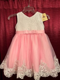 Girls 2/3T Pink Lace  Dress