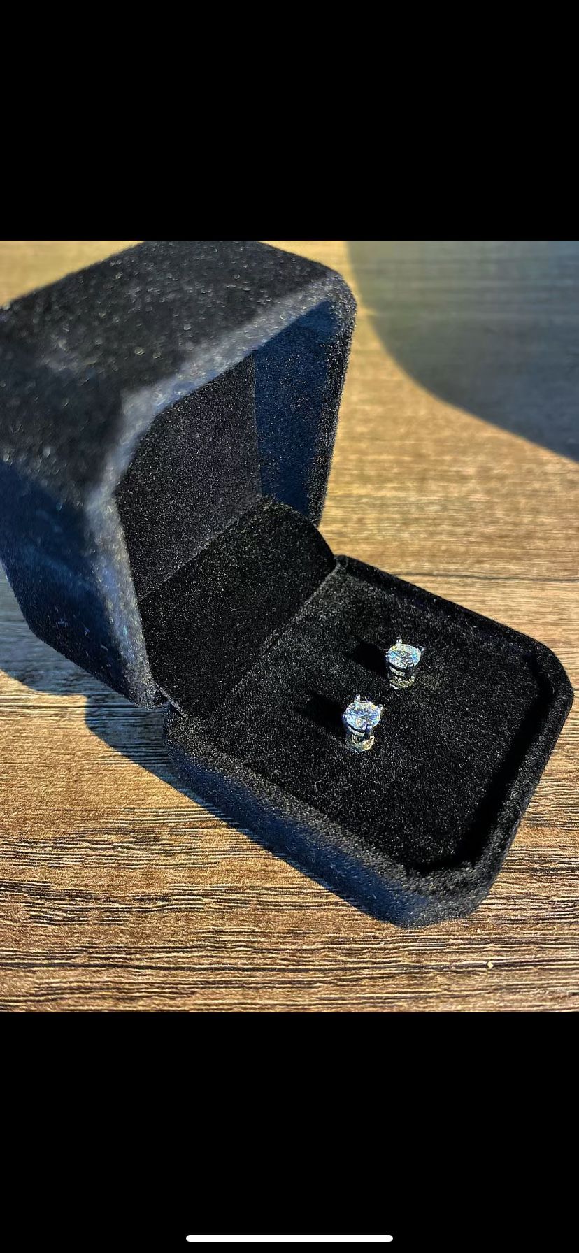 Diamond Earrings (0.5 ct) 925 silver,  Negotiable 