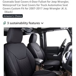 Seat Covers For 4 Door Jeep Wrangler 4 Door 2007-2017