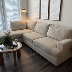 Beige Chenille Sectional 