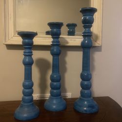 Wood Candle Holders