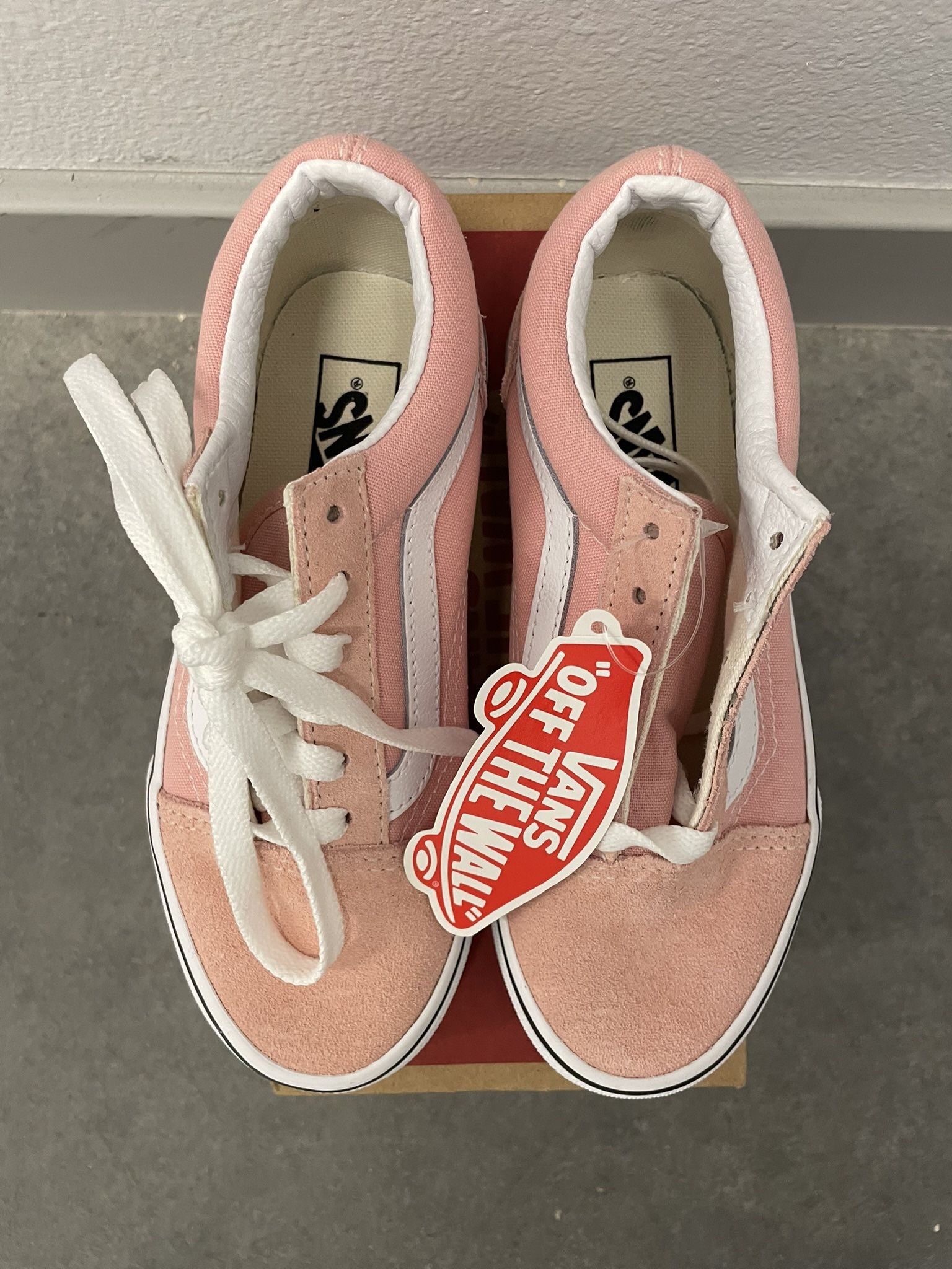 Vans Pink Suede Canvas Low-Top Toddler Skate Shoes Size 13