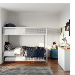 Twin Over Twin Bunk Bed Frame Only 