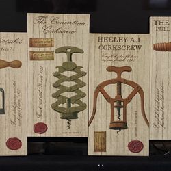 Canvas Wine Opener Art