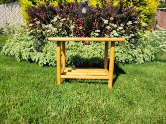 Vintage Bamboo End Table