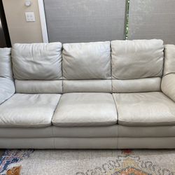 Natuzzi leather 3-seat sofa
