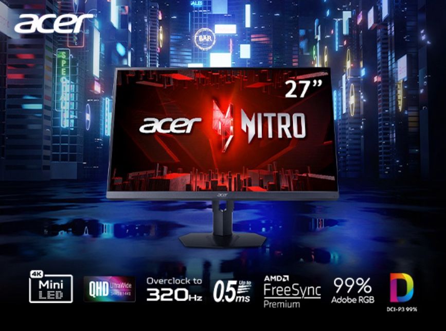 🔥Acer 27” MiniLED 1440p 320Hz Gaming Monitor — HDMI 2.1 — $150 (Need Gone ASAP)
