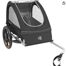 Single & Double Passenger Children’s Foldable/Collapsible Tow Behind Bike Trailer 