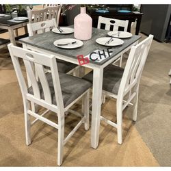 5 Pc Counter Height Dining Table Set  // Different Models Available 
