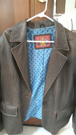 Mens 2XL disney leather jacket