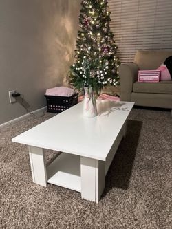 Living room white table