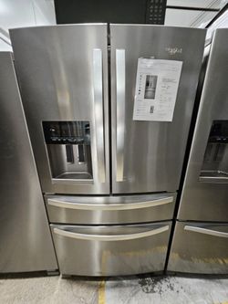 Whirlpool 4 Door Stainless Steel Refrigerator 