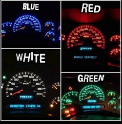 Chevy clusters and gmc led