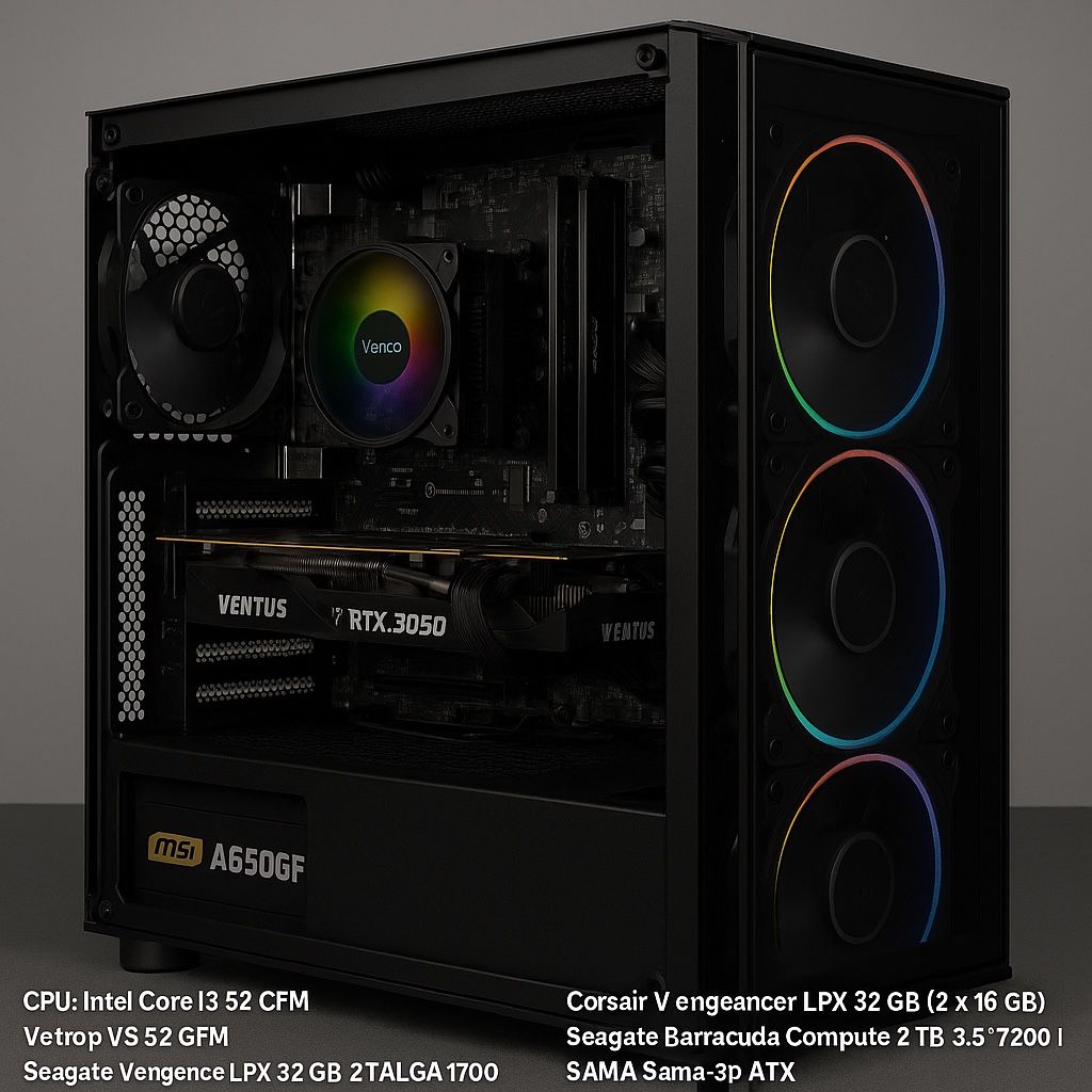 Custom Built Gaming + Workstation PC | i5-13600K + RTX 3050 + 32GB RAM + 1TB SSD