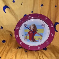 early 2000s barbie clock