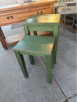 Pottery barn distressed tables