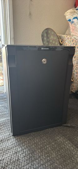 Mini black fridge