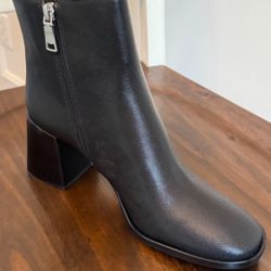 New Coach Leather Bootie New In Box. $100+ Off Retail Today ( Size 8.5 )