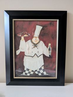 Jennifer Garant "Fat Chef" Framed Art Print