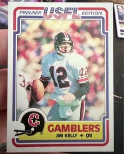 1984 Topps USFL Jim Kelly #36 rookie card