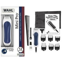 Wahl 9307: 12 Pieces Mini Pro Cord Clipper and Trimmer - White