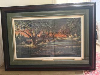 "Spring on the Greens" TERRY REDLIN Framed Golf Landscape Print