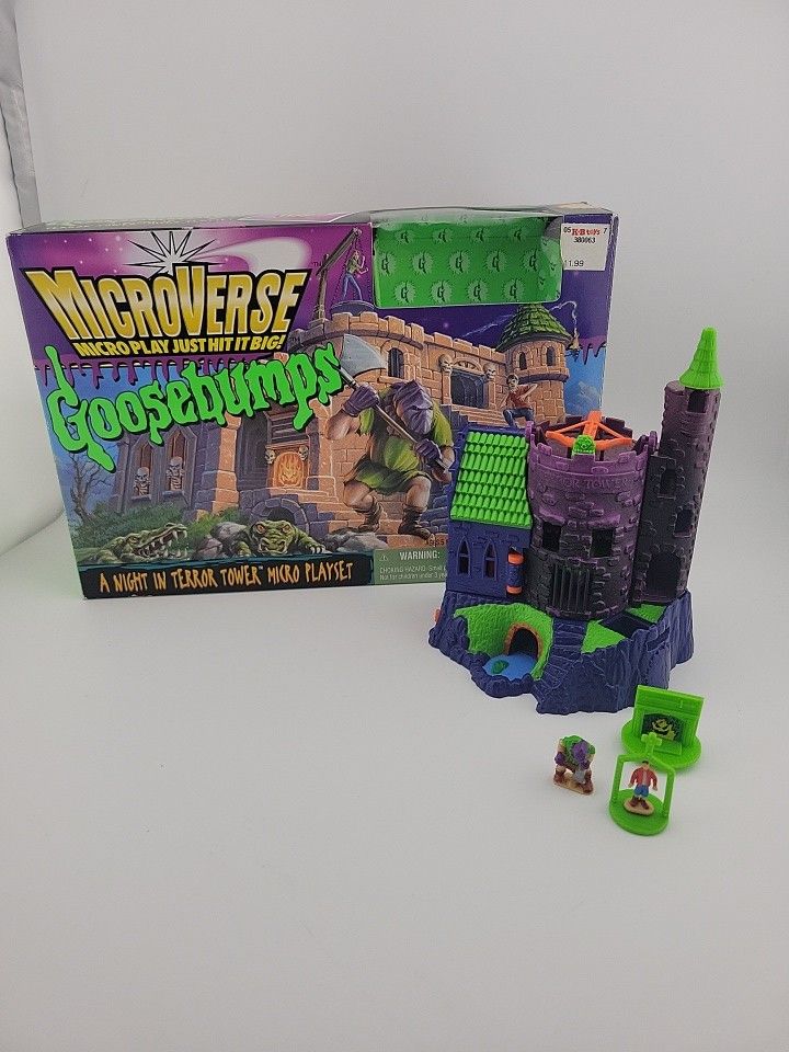 Kenner Microverse RL Stine Goosebumps Terror Tower Micro Playset 1996 INCOMPLETE