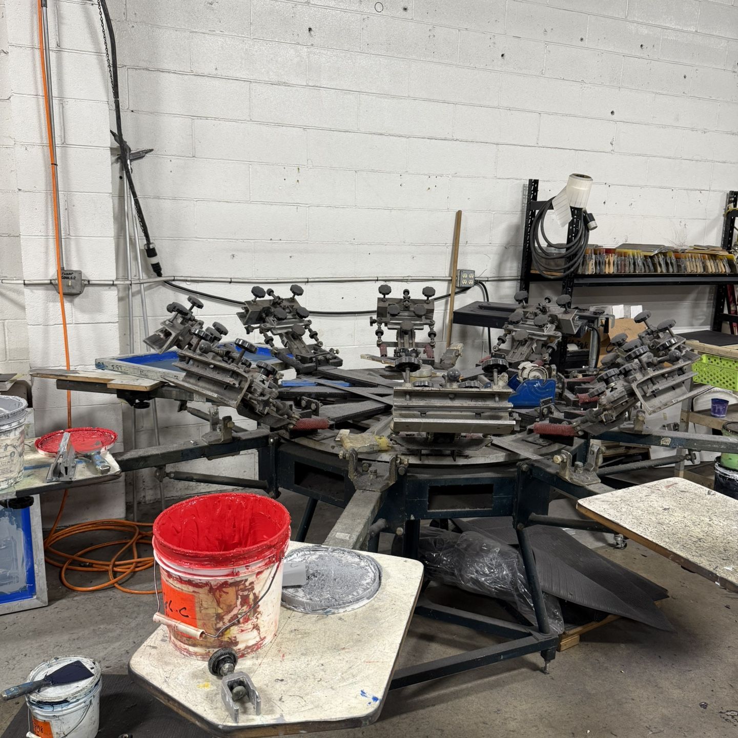 8-color 8-station Manual Screen Printing Machine for Sale in Gardena ...