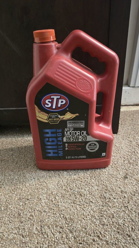 STP High Mileage 5w20 5qt Motor Oil