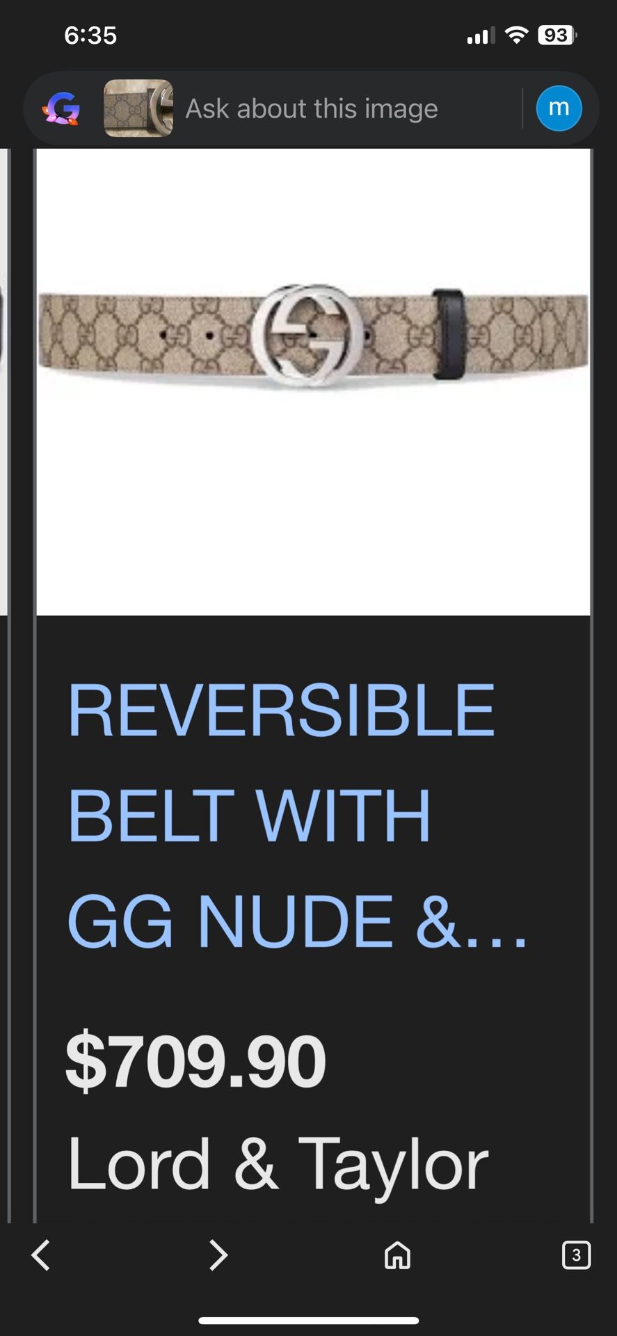 authentic Gucci Belt men's/unisex doesent matter
