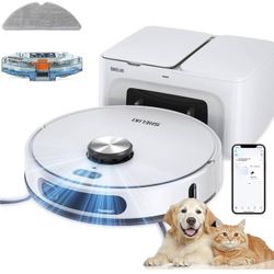Brand New Robot Vacuum & Mop with Auto Empty Base, LiDAR Mapping, 6000Pa Strong Suction, App Control