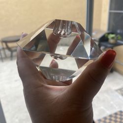 Diamond-shaped Heavy Acrylic Candle Holder 2 Pieces