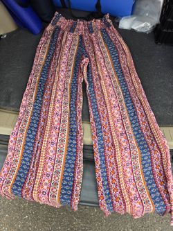 wide leg boho pants