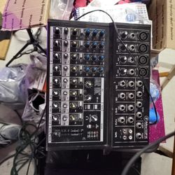 12 channel mixer on board for not powered