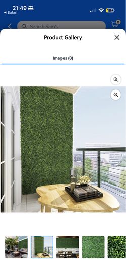 faux plant wall 3” X 3”