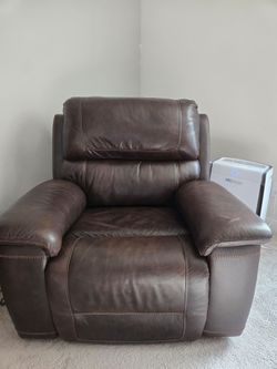 3-Piece Leather Power Reclining Couch Set